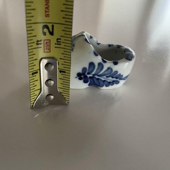 Delft Blue Mini Porcelain Clog Shoe Handpainted Home Decor - Picture 9 of 16